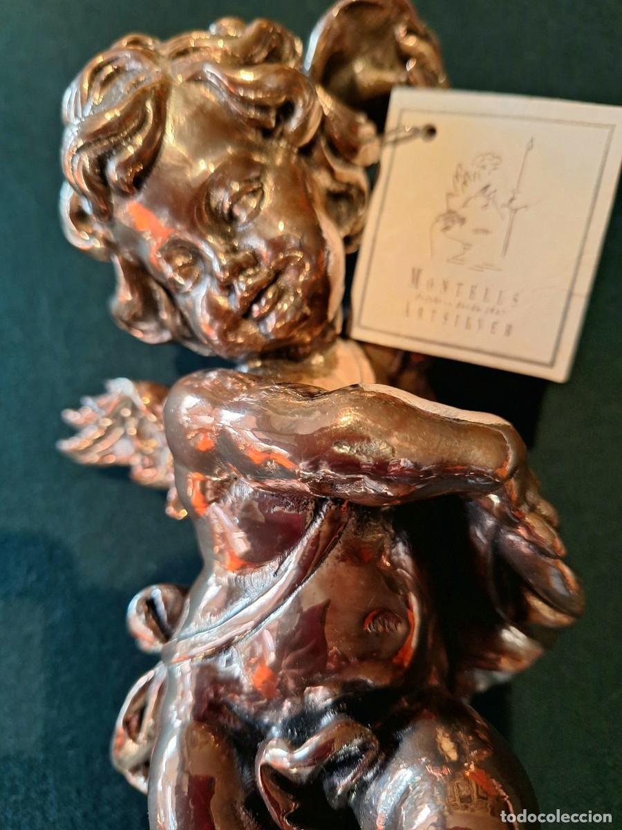 Antig&uuml;edades: Angel de plata de ley barnizada - Foto 2