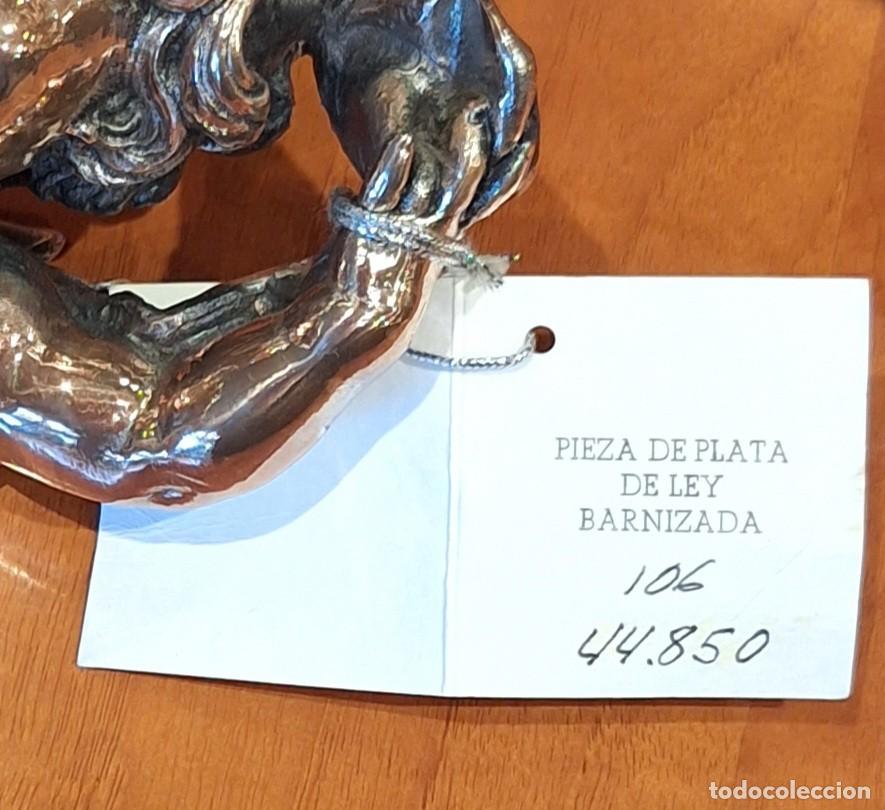 Antig&uuml;edades: Angel de plata de ley barnizada - Foto 4