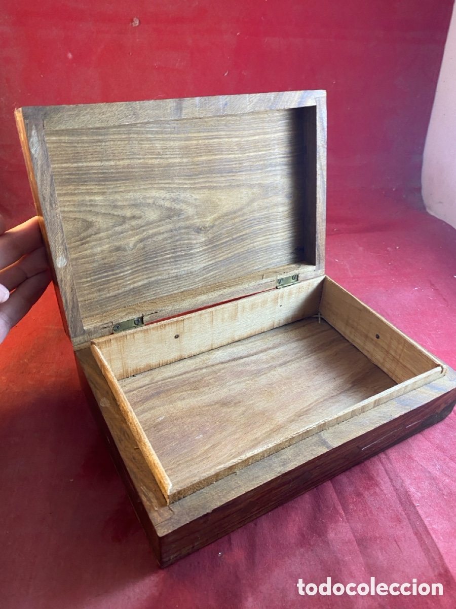 Antig&uuml;edades: Caja madera - Foto 2