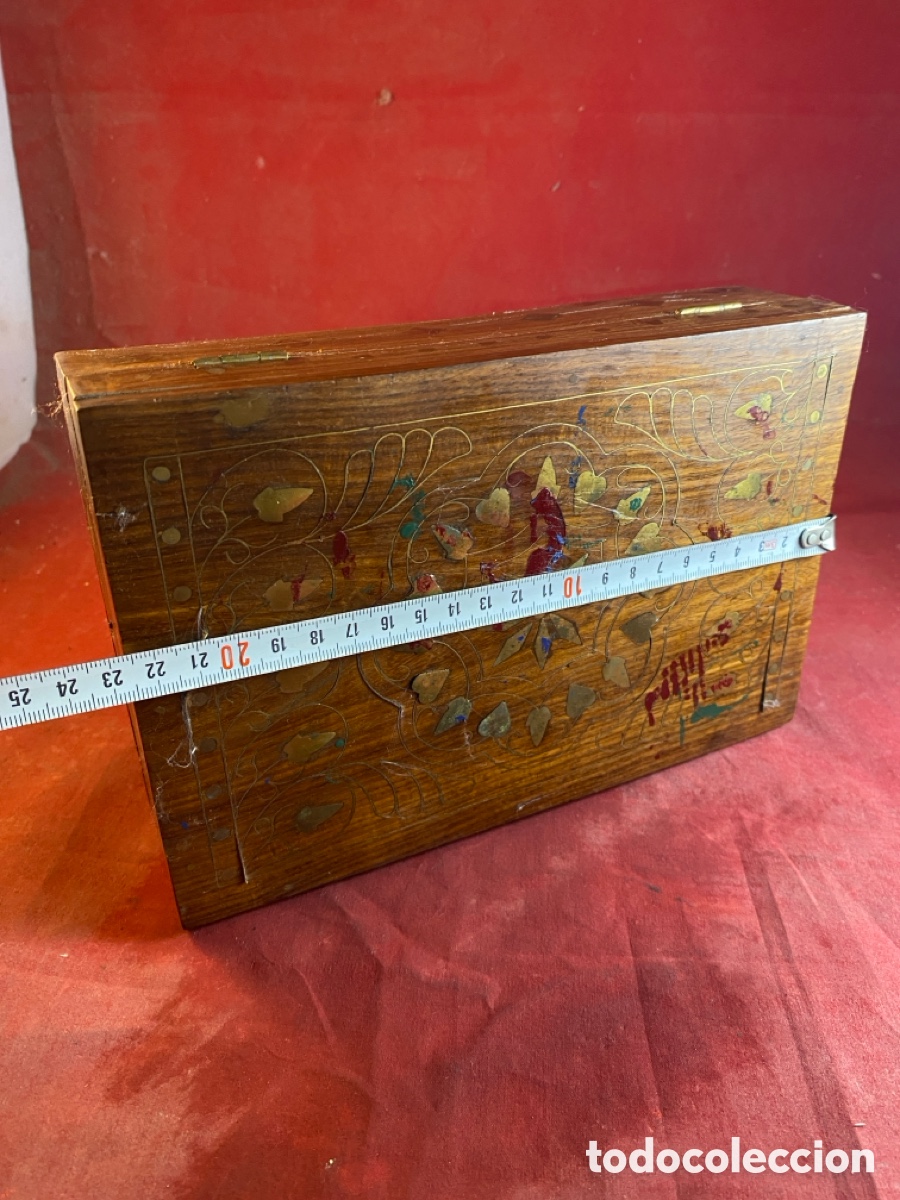 Antig&uuml;edades: Caja madera - Foto 5