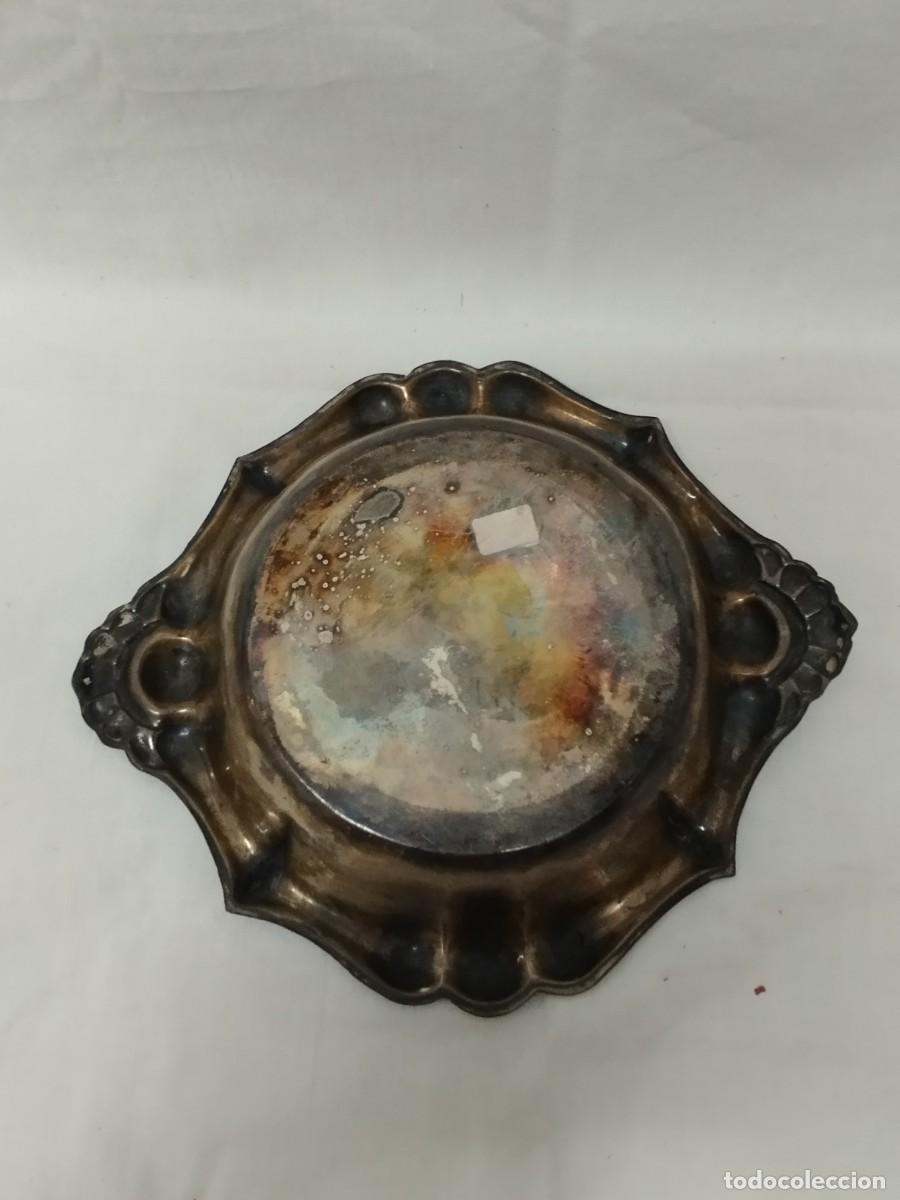 Antig&uuml;edades: BANDEJA DE METAL PLATEADO - Foto 4