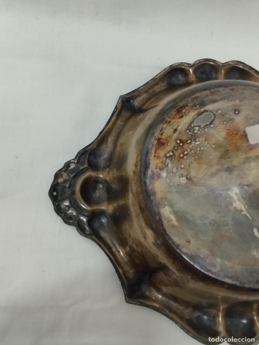 Antig&uuml;edades: BANDEJA DE METAL PLATEADO - Foto 5