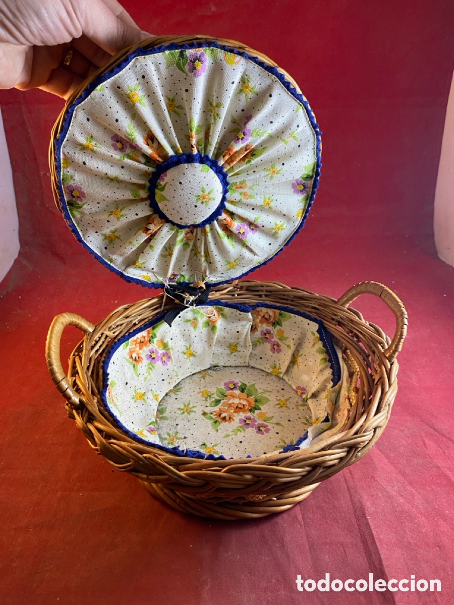 Antig&uuml;edades: Cesta mimbre - Foto 3