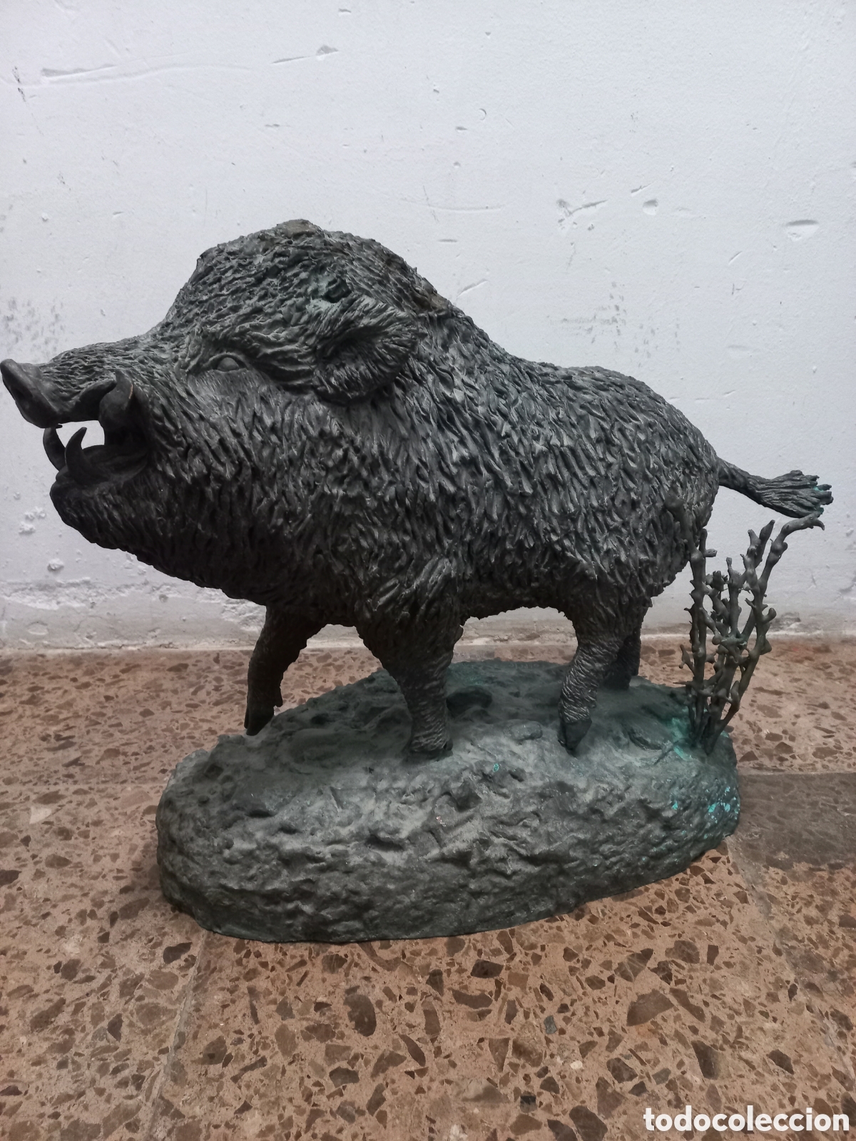 Antig&uuml;edades: Figura de bronce JABALI - Foto 2