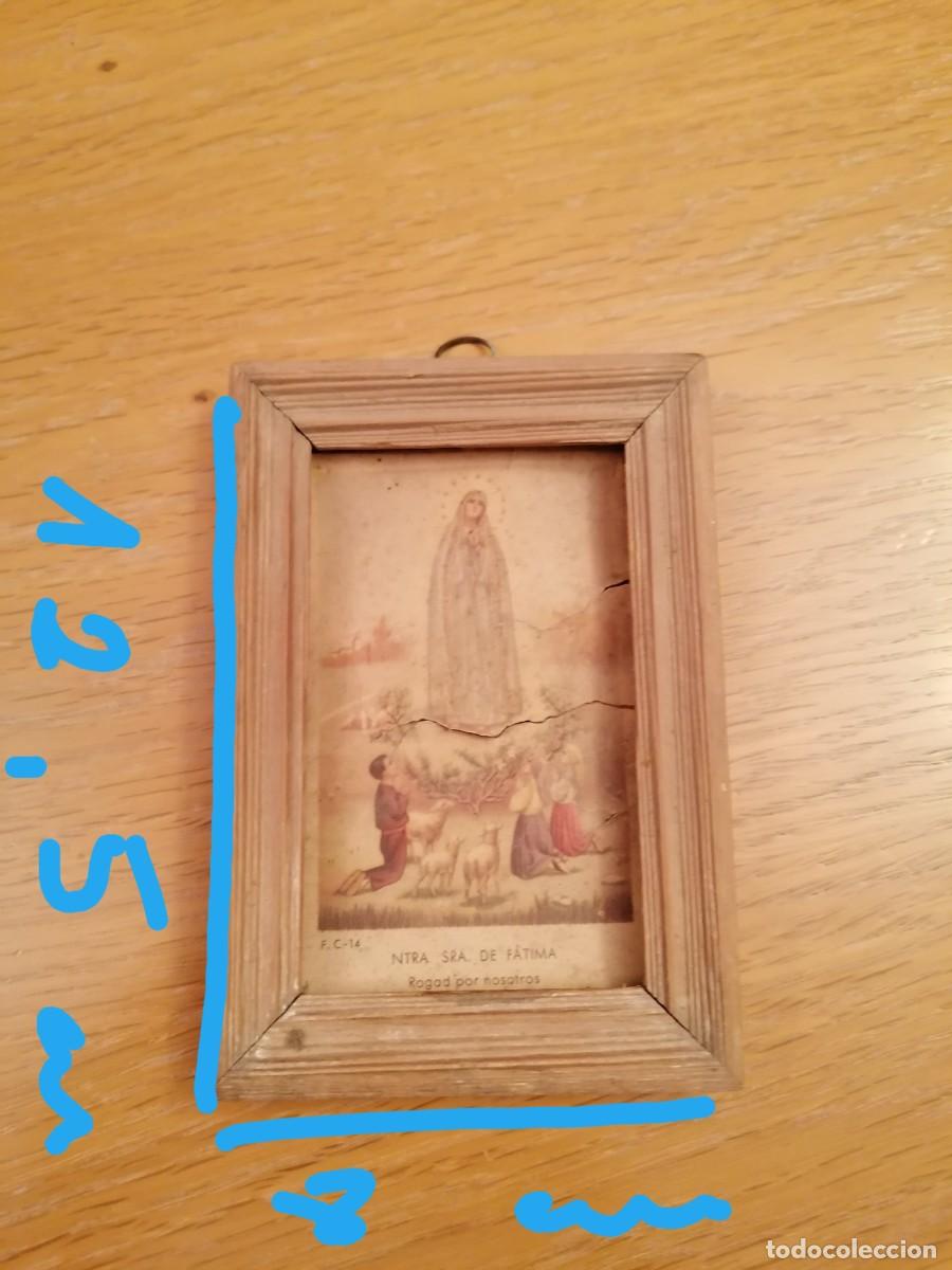 Antig&uuml;edades: Objeto de filigrana, escapulario, cuadro peque&ntilde;o - Foto 6