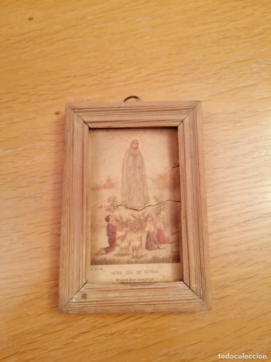 Antig&uuml;edades: Objeto de filigrana, escapulario, cuadro peque&ntilde;o - Foto 9