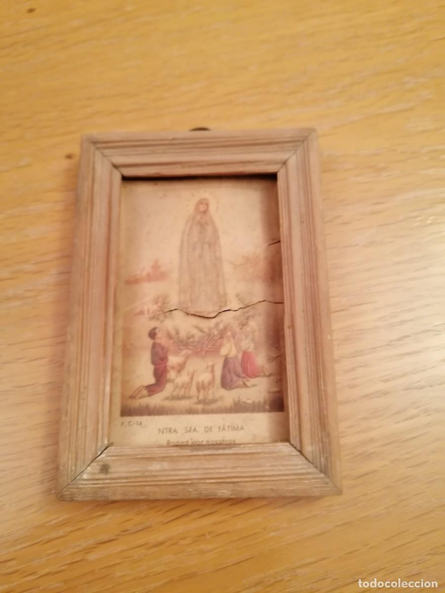 Antig&uuml;edades: Objeto de filigrana, escapulario, cuadro peque&ntilde;o - Foto 10
