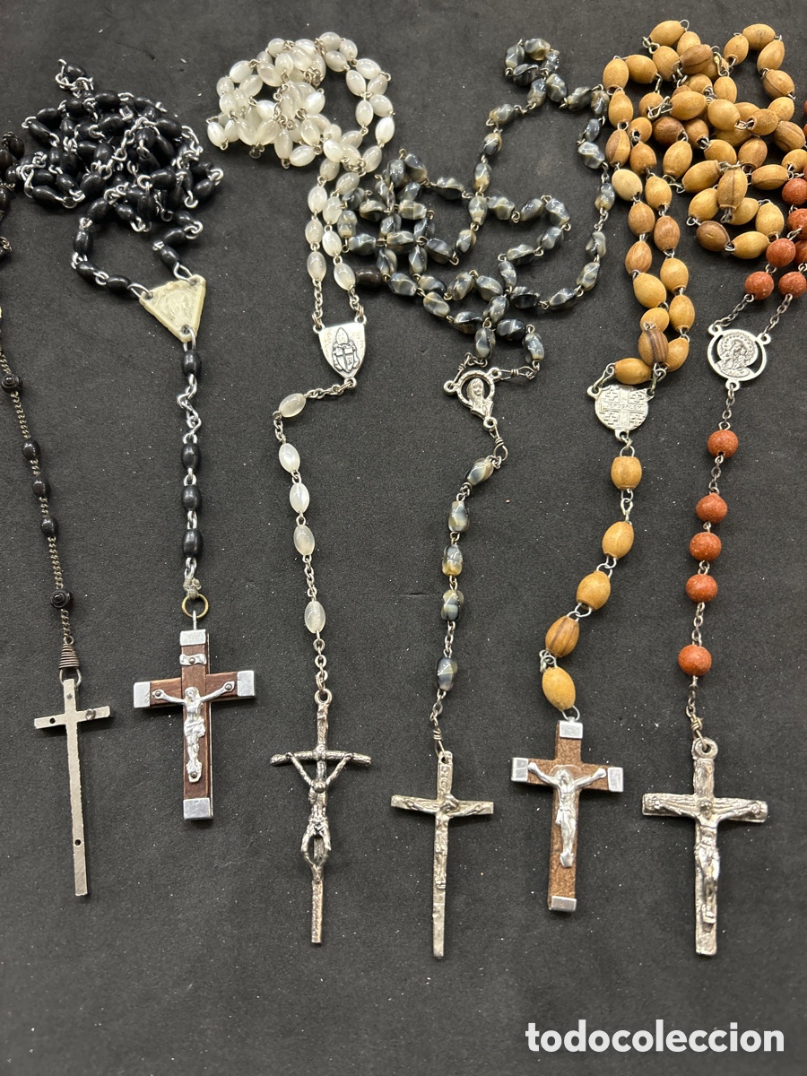 Antig&uuml;edades: Lote 6 rosarios - Foto 4