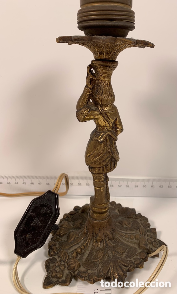 Antig&uuml;edades: 01_L&aacute;mpara mujer con cesta en la cabeza - Foto 5