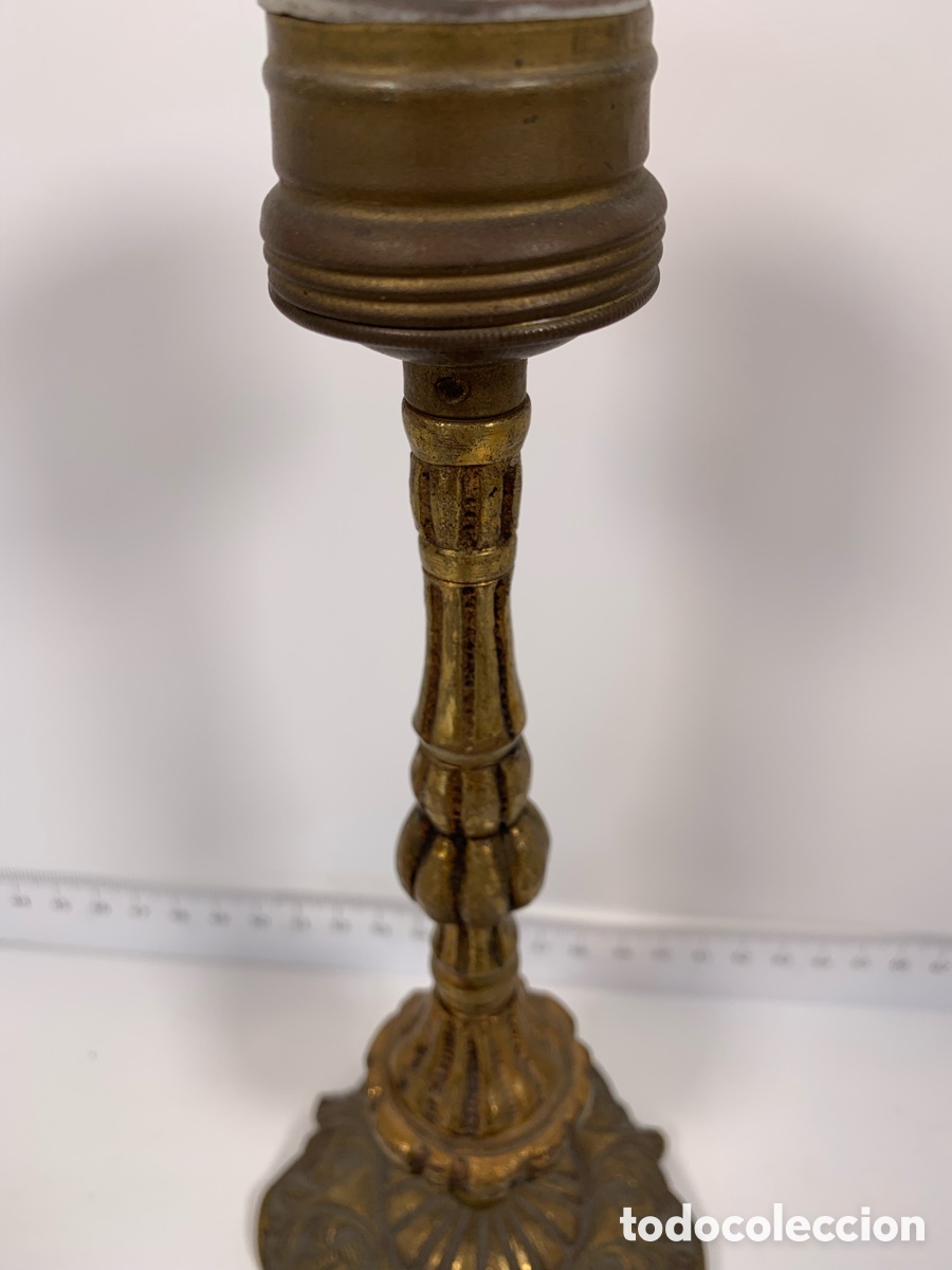 Antig&uuml;edades: 01_L&aacute;mpara de bronce - Foto 3