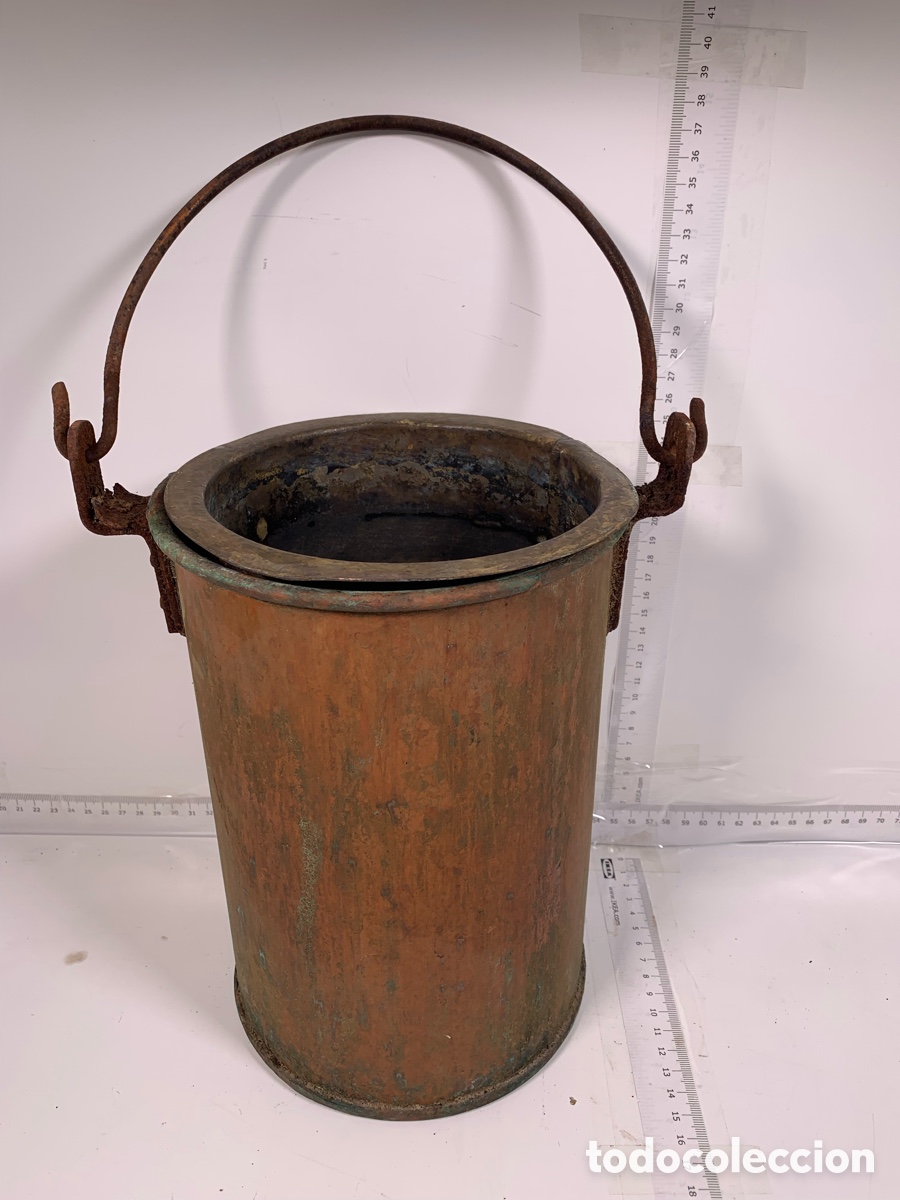 Antig&uuml;edades: 01_Olla doble de cobre - Foto 1