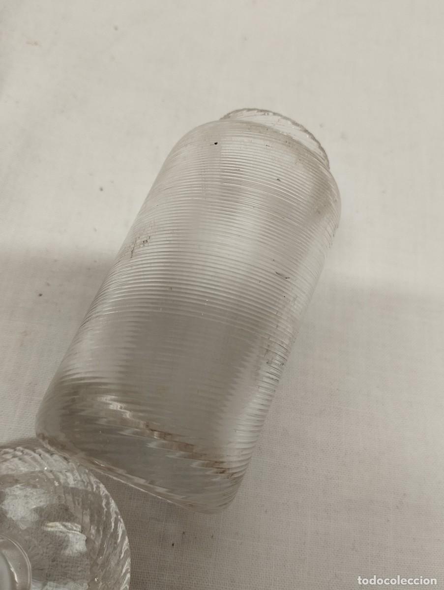 Antig&uuml;edades: FRASCO ANTIGUO DE CRISTAL CON TAPE - Foto 6