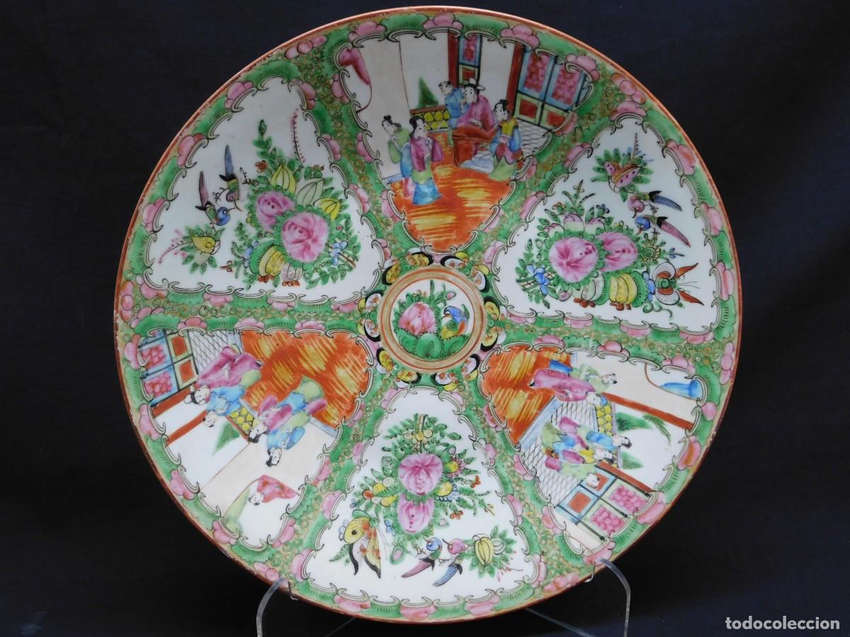 Antig&uuml;edades: PLATO CHINO PORCELANA - Foto 1