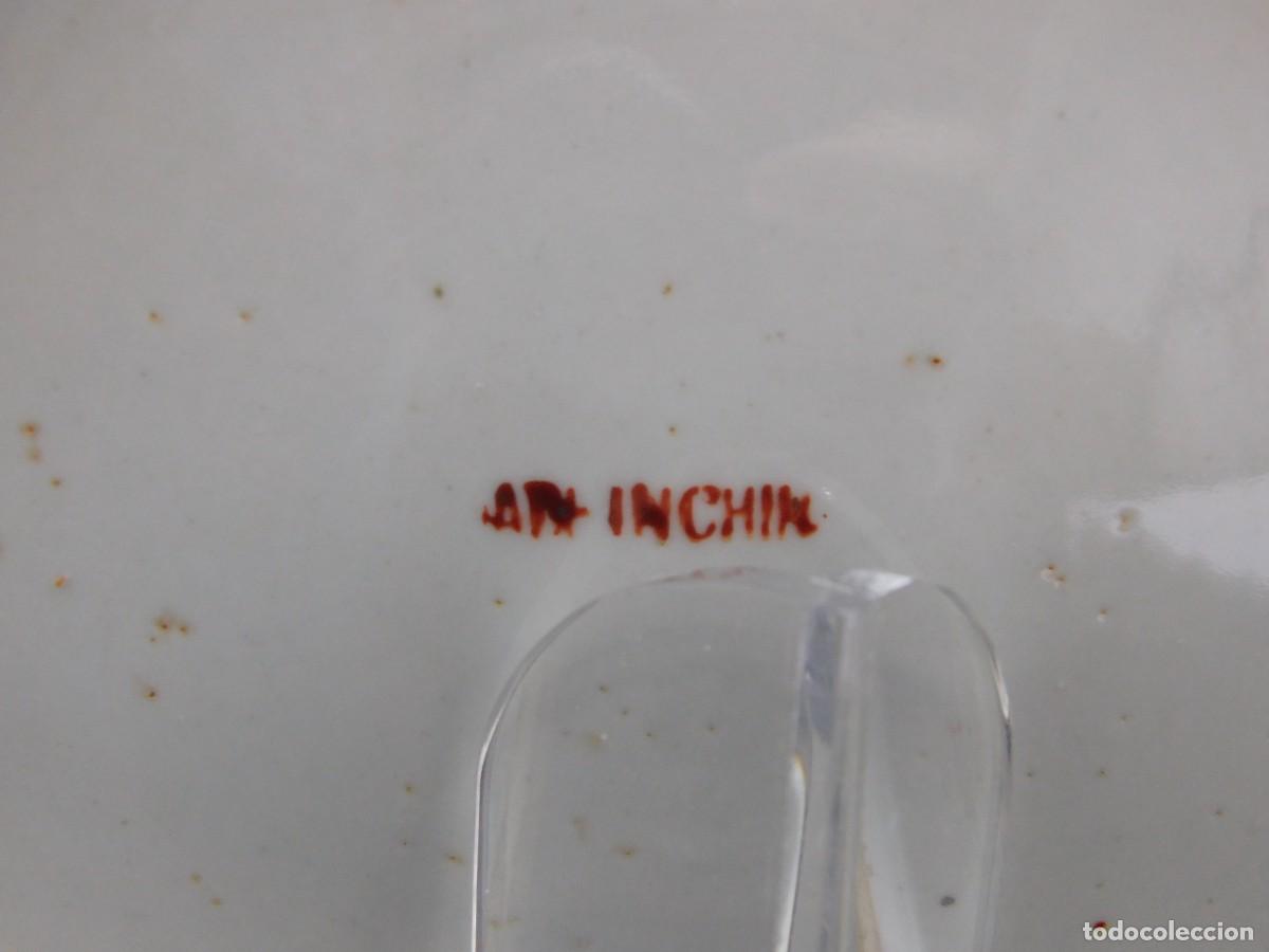 Antig&uuml;edades: PLATO CHINO PORCELANA - Foto 11