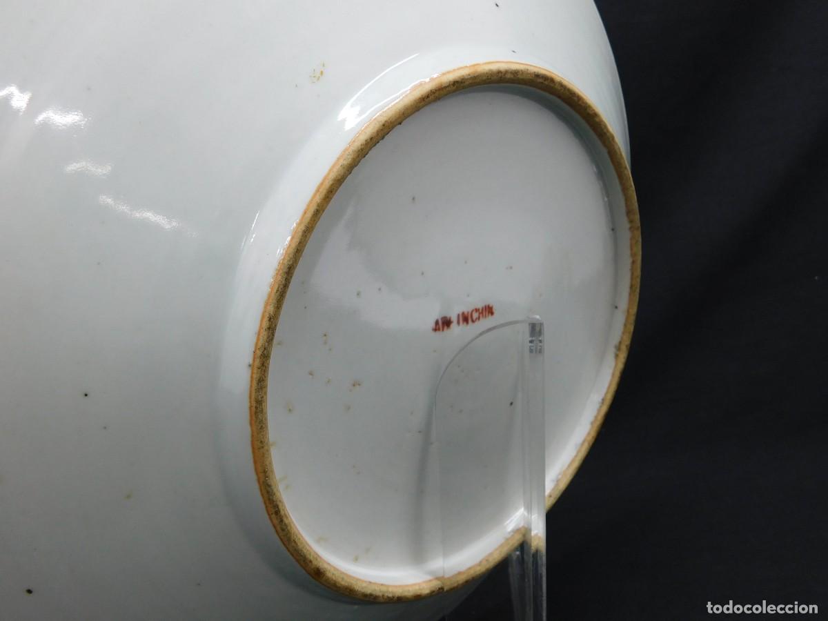 Antig&uuml;edades: PLATO CHINO PORCELANA - Foto 12