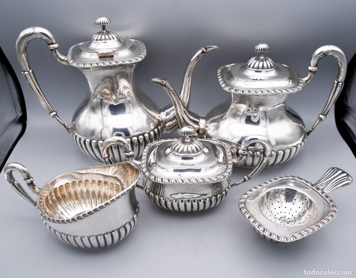 Antig&uuml;edades: Juego de caf&eacute; y t&eacute; - Plata - Foto 3