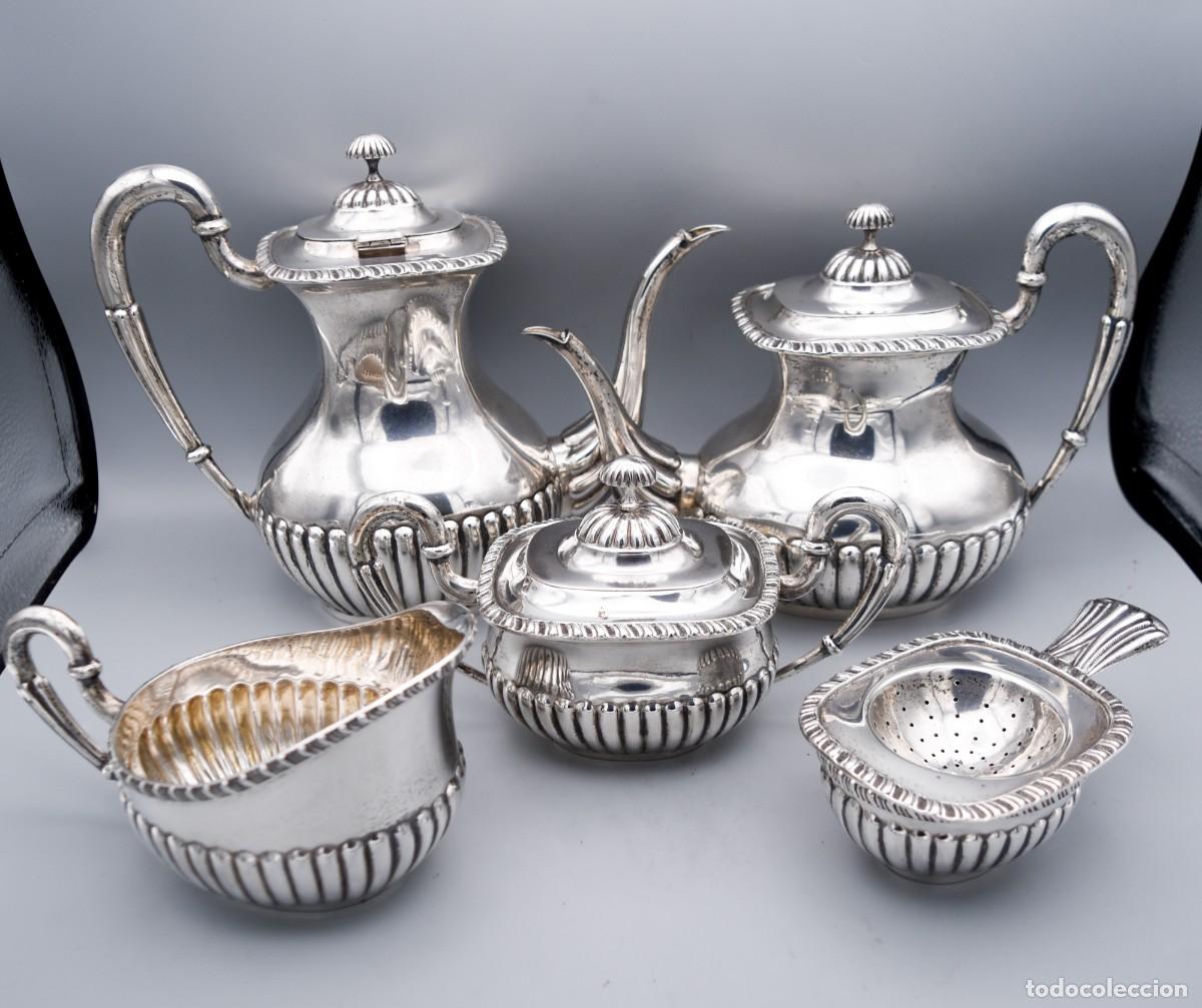 Antig&uuml;edades: Juego de caf&eacute; y t&eacute; - Plata - Foto 6
