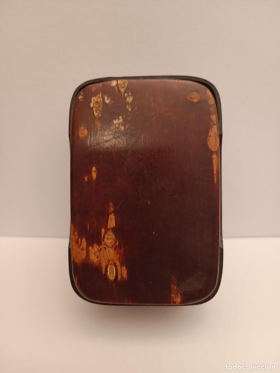 Antig&uuml;edades: CAJA ORIENTA DE CORTEZA DE CEREZO DECORADA - Foto 6
