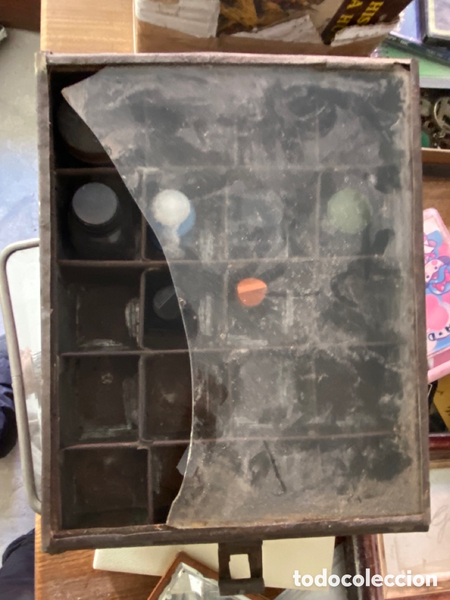 Antig&uuml;edades: Caja antigua de tinta - Foto 4