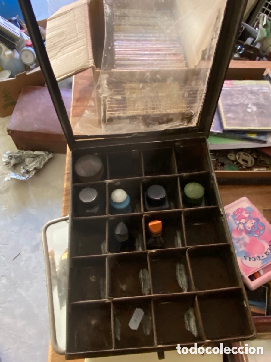 Antig&uuml;edades: Caja antigua de tinta - Foto 1