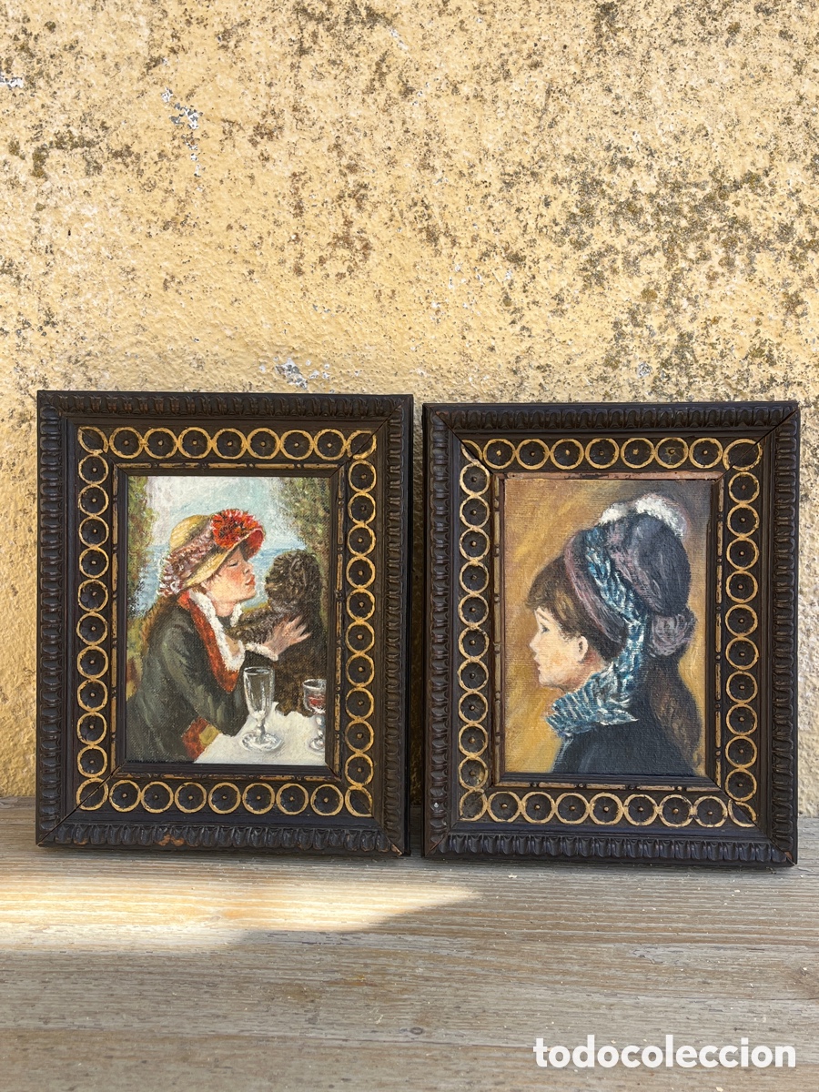 Antig&uuml;edades: Pareja de marcos antiguos de madera. - Foto 1