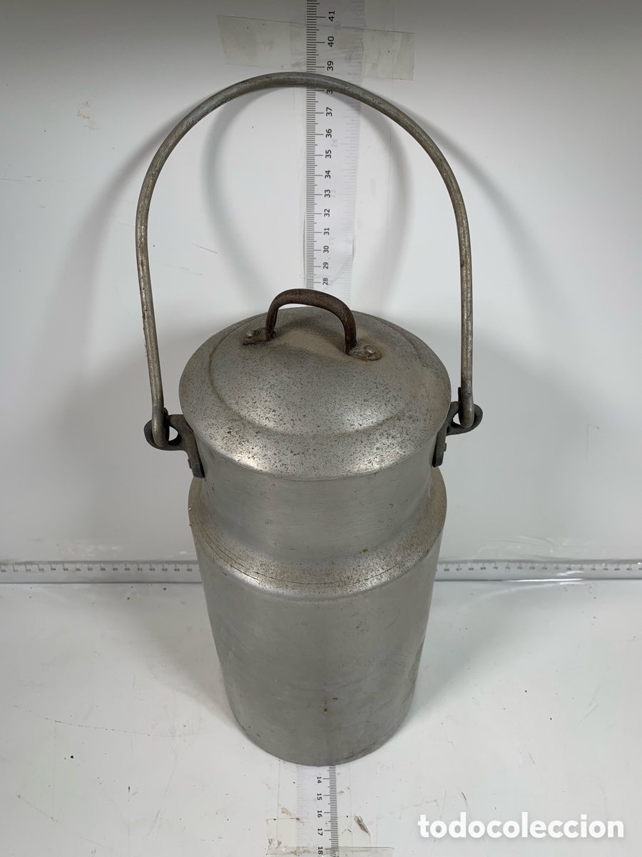 Antig&uuml;edades: 01-001 lechera de aluminio - Foto 2