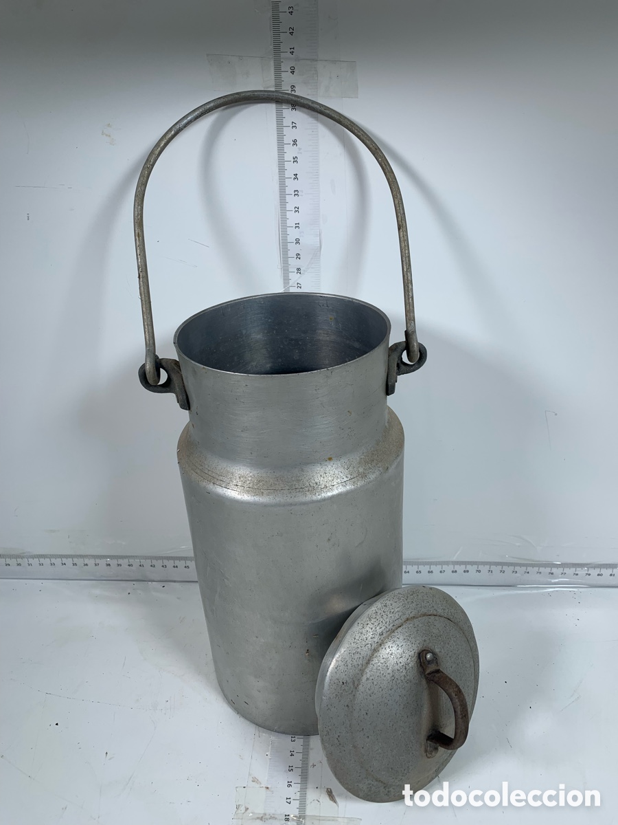 Antig&uuml;edades: 01-001 lechera de aluminio - Foto 5
