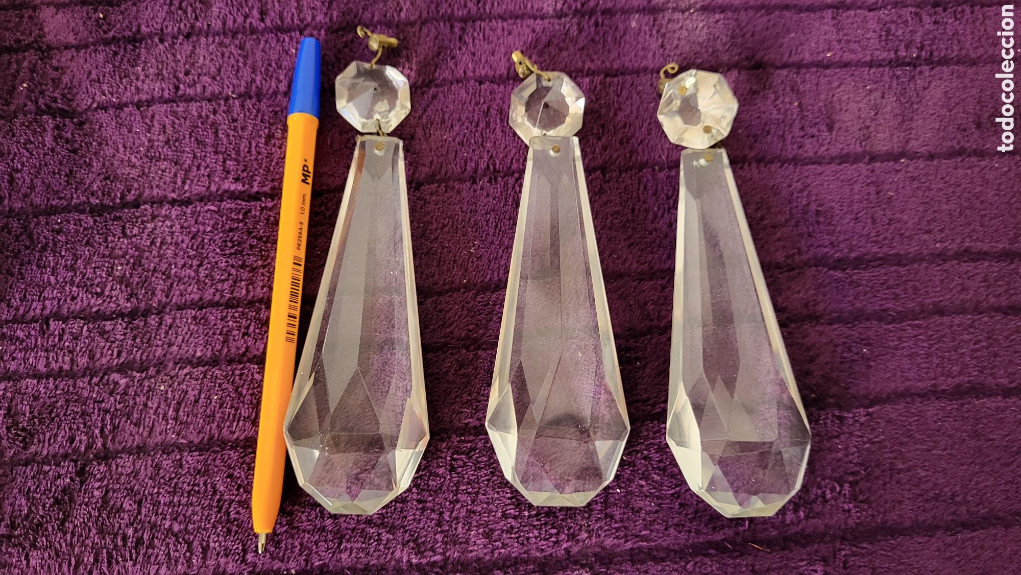 Antig&uuml;edades: L&aacute;grimas cristal l&aacute;mpara - Foto 4