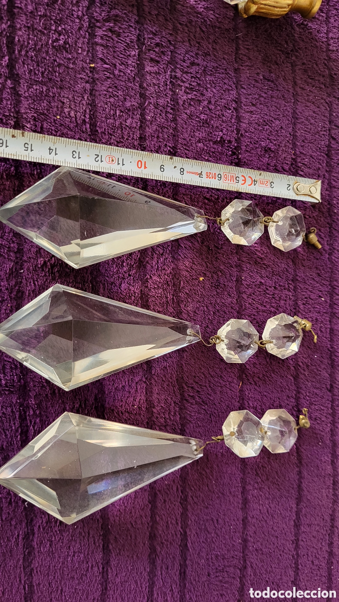Antig&uuml;edades: L&aacute;grimas cristal l&aacute;mpara - Foto 4