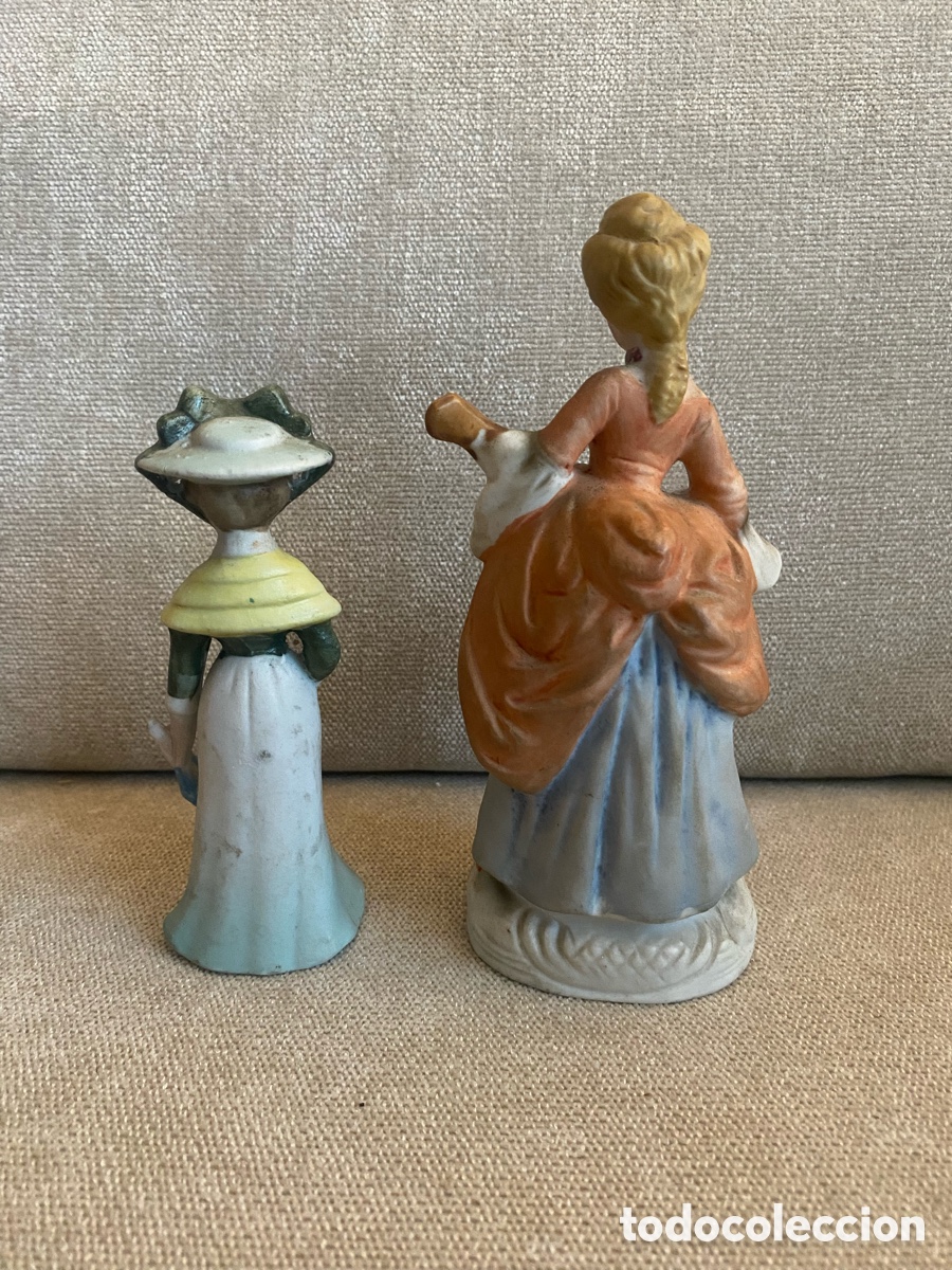 Antig&uuml;edades: Figuras de dama em porcelana Biscuit - Foto 2