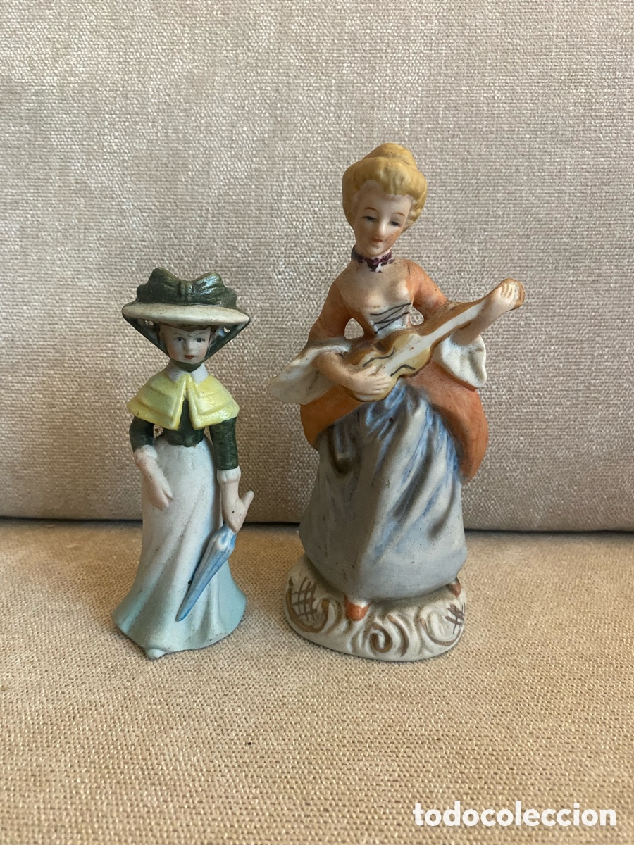Antig&uuml;edades: Figuras de dama em porcelana Biscuit - Foto 1