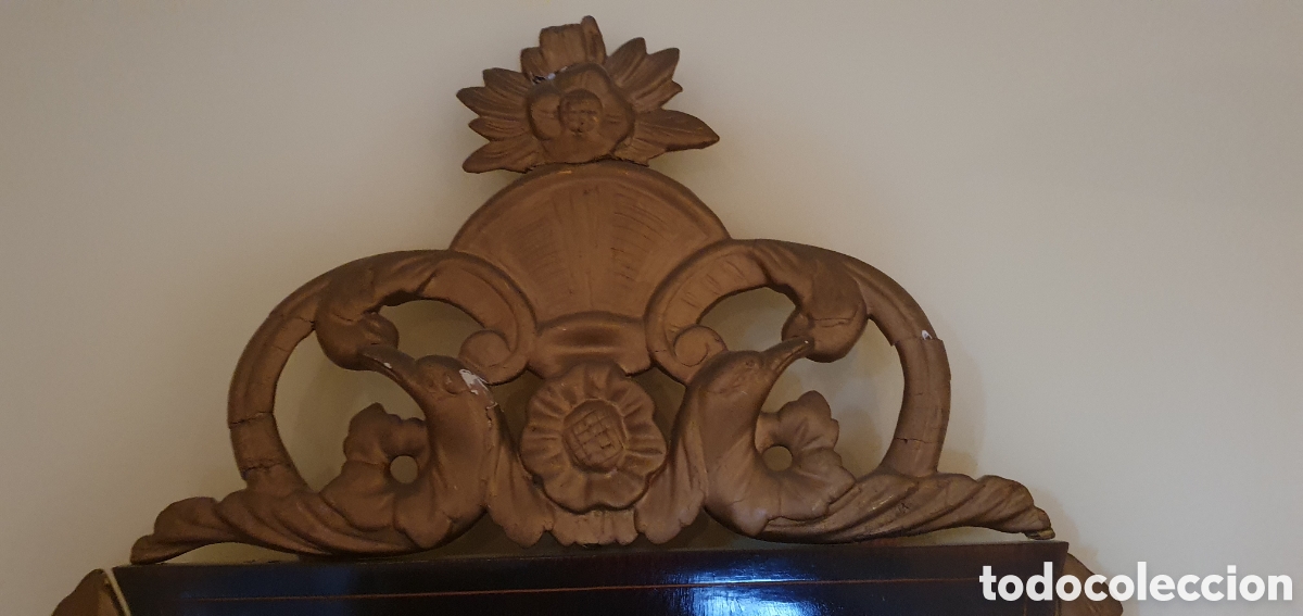 Antig&uuml;edades: Cama caoba siglo XIX - Foto 3