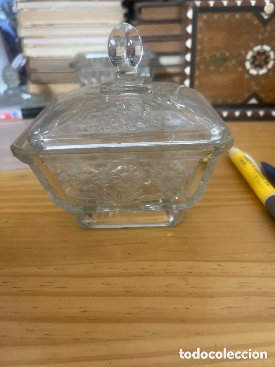Antig&uuml;edades: Bonito azucarero de cristal - Foto 2