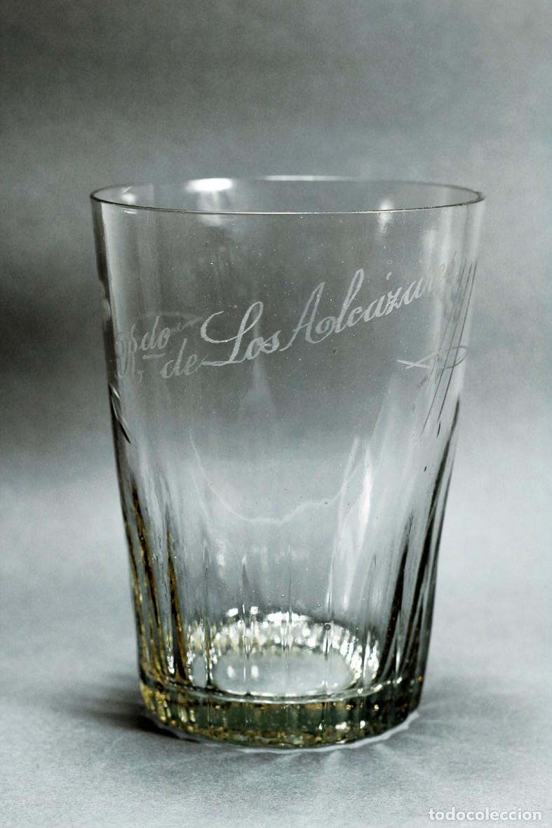 Antiques: GRAN VASO CRISTAL SANTA LUC&Iacute;A (CARTAGENA), RECUERDO DE LOS ALC&Aacute;ZARES. PPIO. S. XX. 15 X 11 X 8 CMS