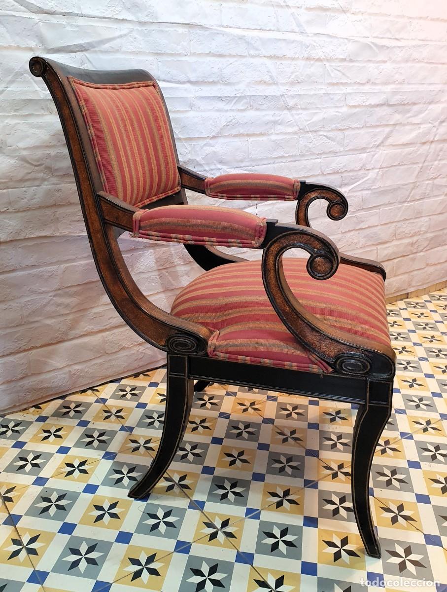 Antig&uuml;edades: Sill&oacute;n estilo imperio - Foto 1