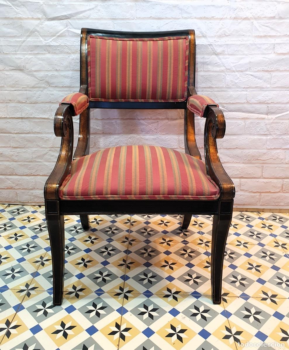 Antig&uuml;edades: Sill&oacute;n estilo imperio - Foto 3