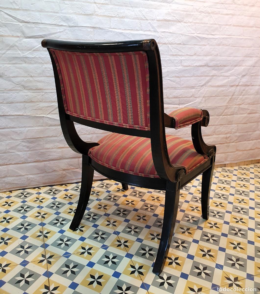 Antig&uuml;edades: Sill&oacute;n estilo imperio - Foto 5