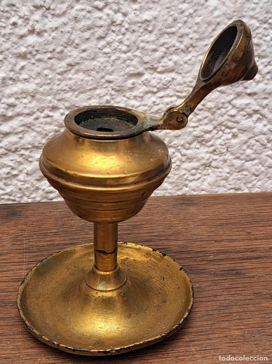 Antig&uuml;edades: ANTIGUO CANDIL DE BRONCE SIGLO XIX - Foto 3