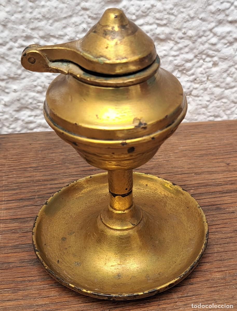 Antig&uuml;edades: ANTIGUO CANDIL DE BRONCE SIGLO XIX - Foto 5