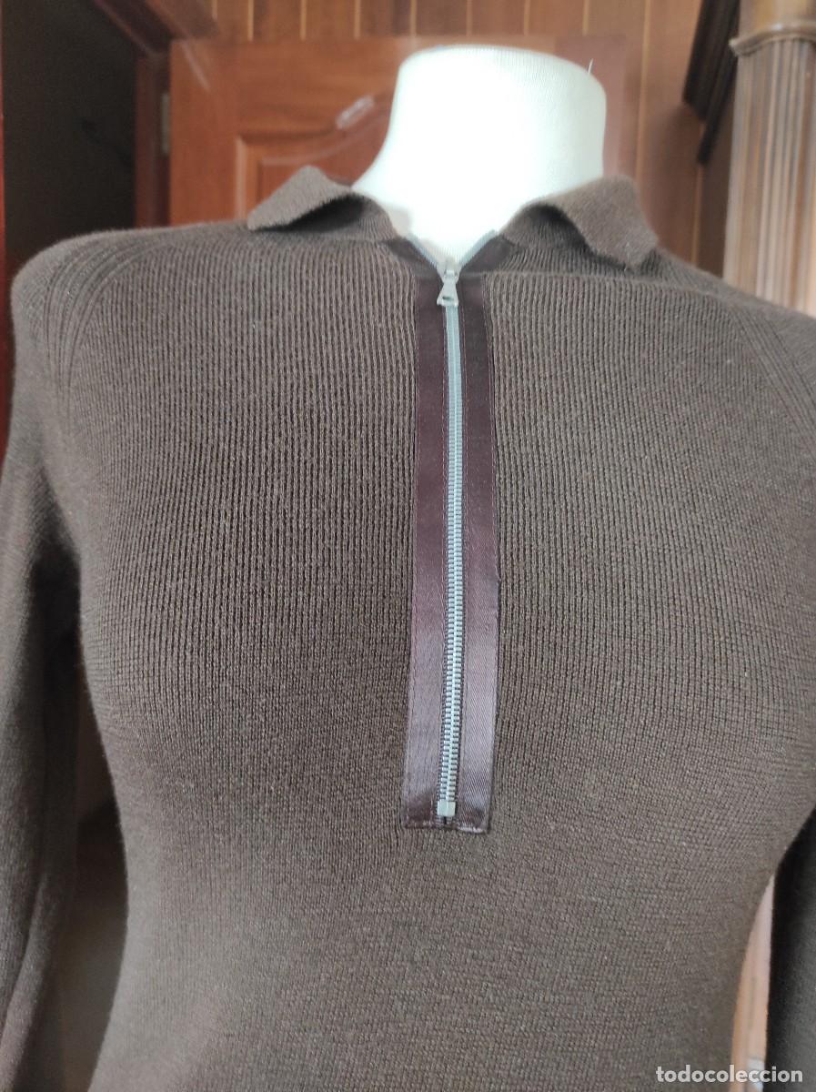 Antig&uuml;edades: BONITO JERSEY DE LANA MARRON. - Foto 2