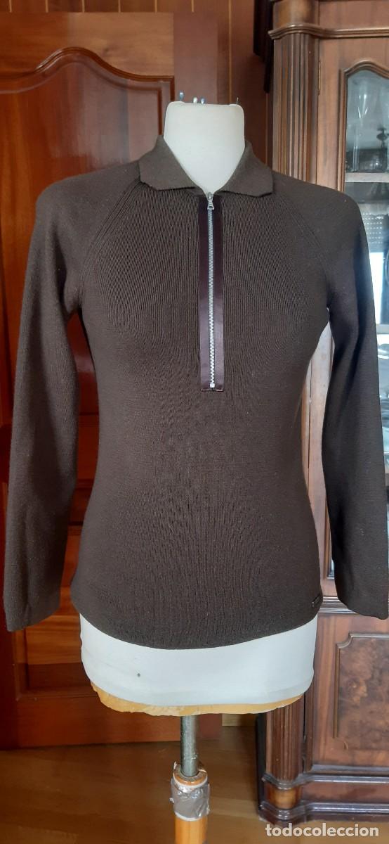 Antig&uuml;edades: BONITO JERSEY DE LANA MARRON. - Foto 1