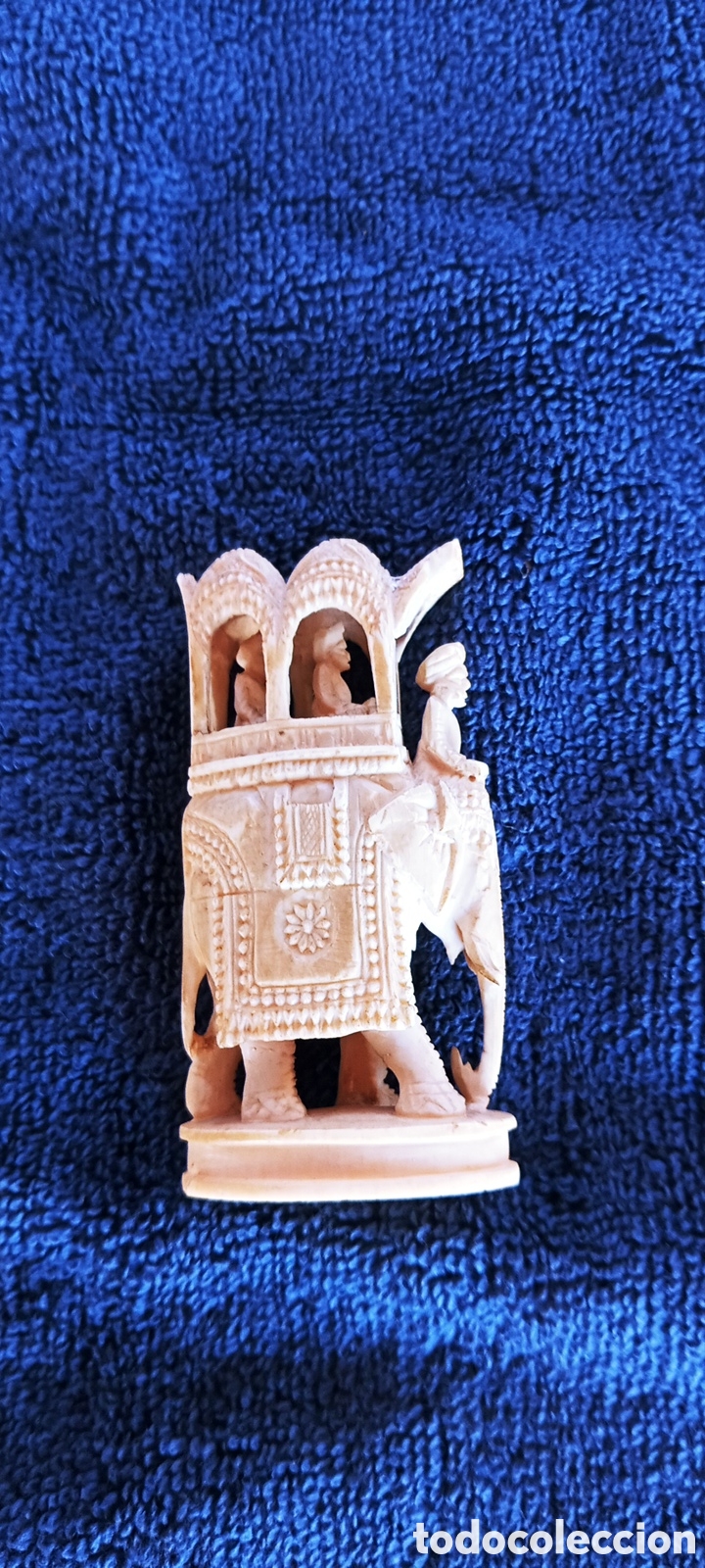 Antig&uuml;edades: Elefante miniatura de marfil - Foto 2