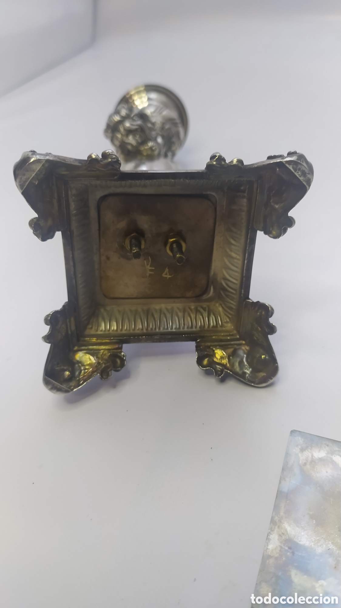 Antig&uuml;edades: Candelero plata querubin - Foto 3