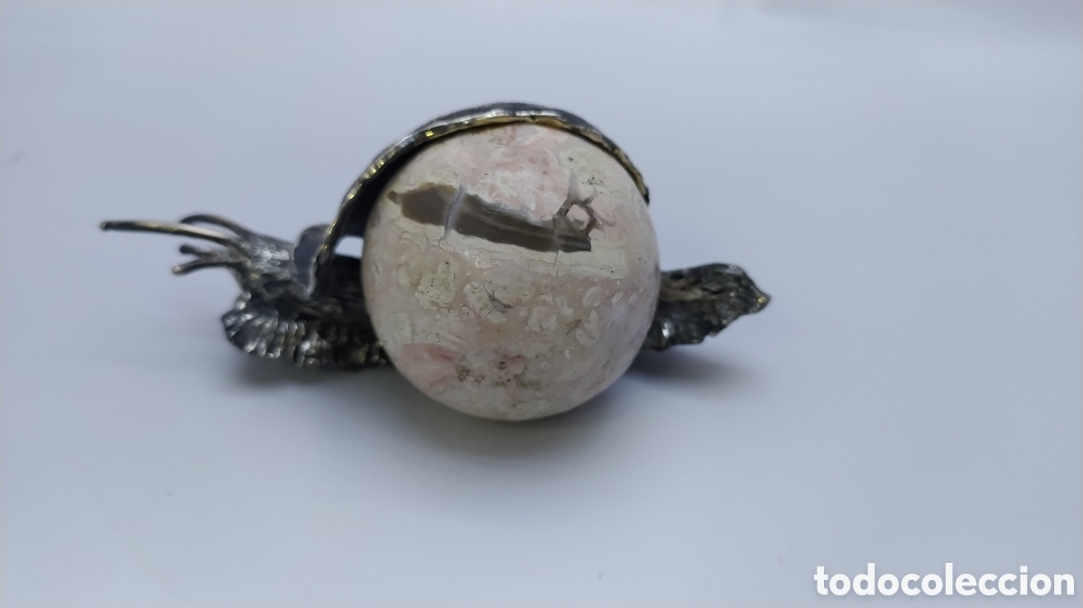 Antig&uuml;edades: Caracol de plata y granito - Foto 4