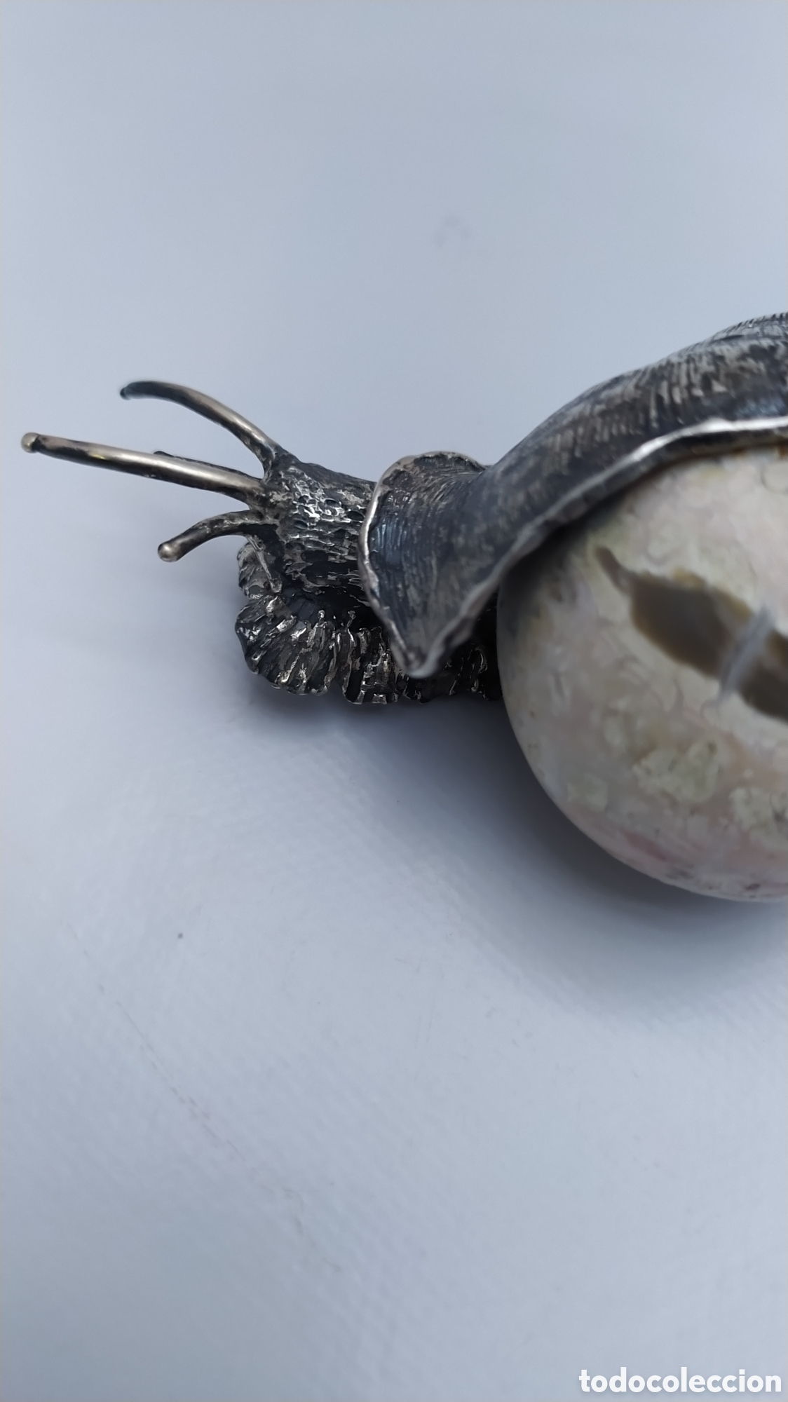Antig&uuml;edades: Caracol de plata y granito - Foto 5