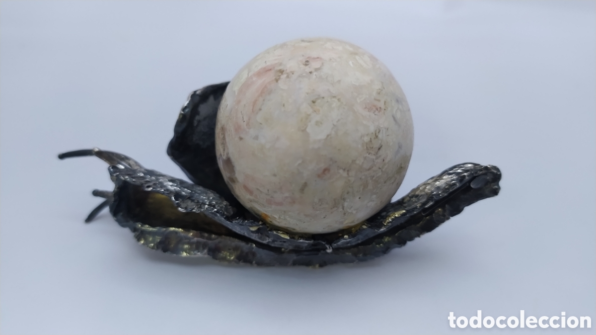 Antig&uuml;edades: Caracol de plata y granito - Foto 8