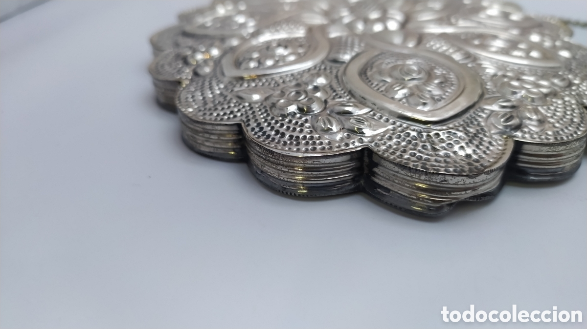 Antig&uuml;edades: Otomano plata 900 antiguo - Foto 9