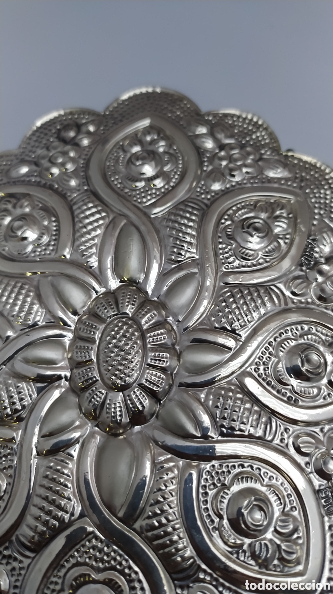 Antig&uuml;edades: Otomano plata 900 antiguo - Foto 13