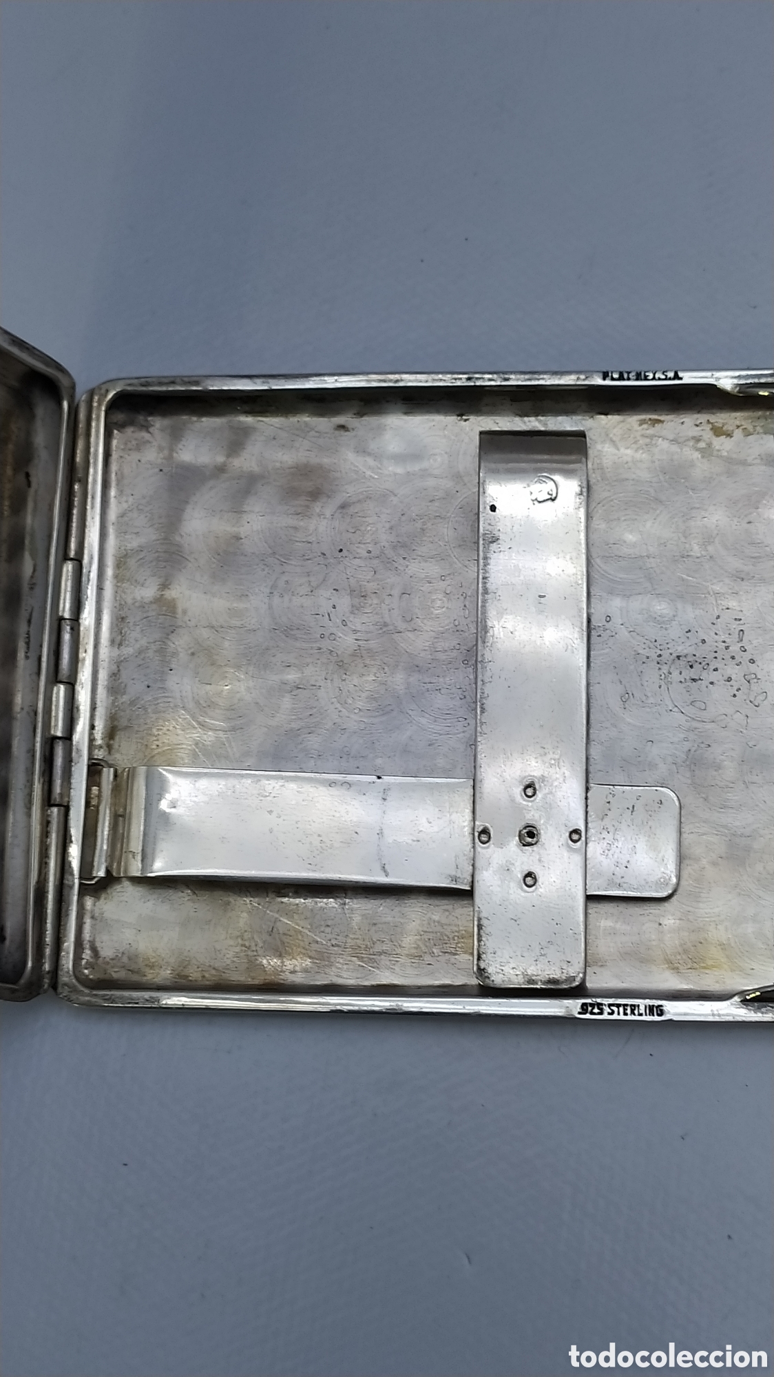 Antig&uuml;edades: Pitillera mexicana plata - Foto 11