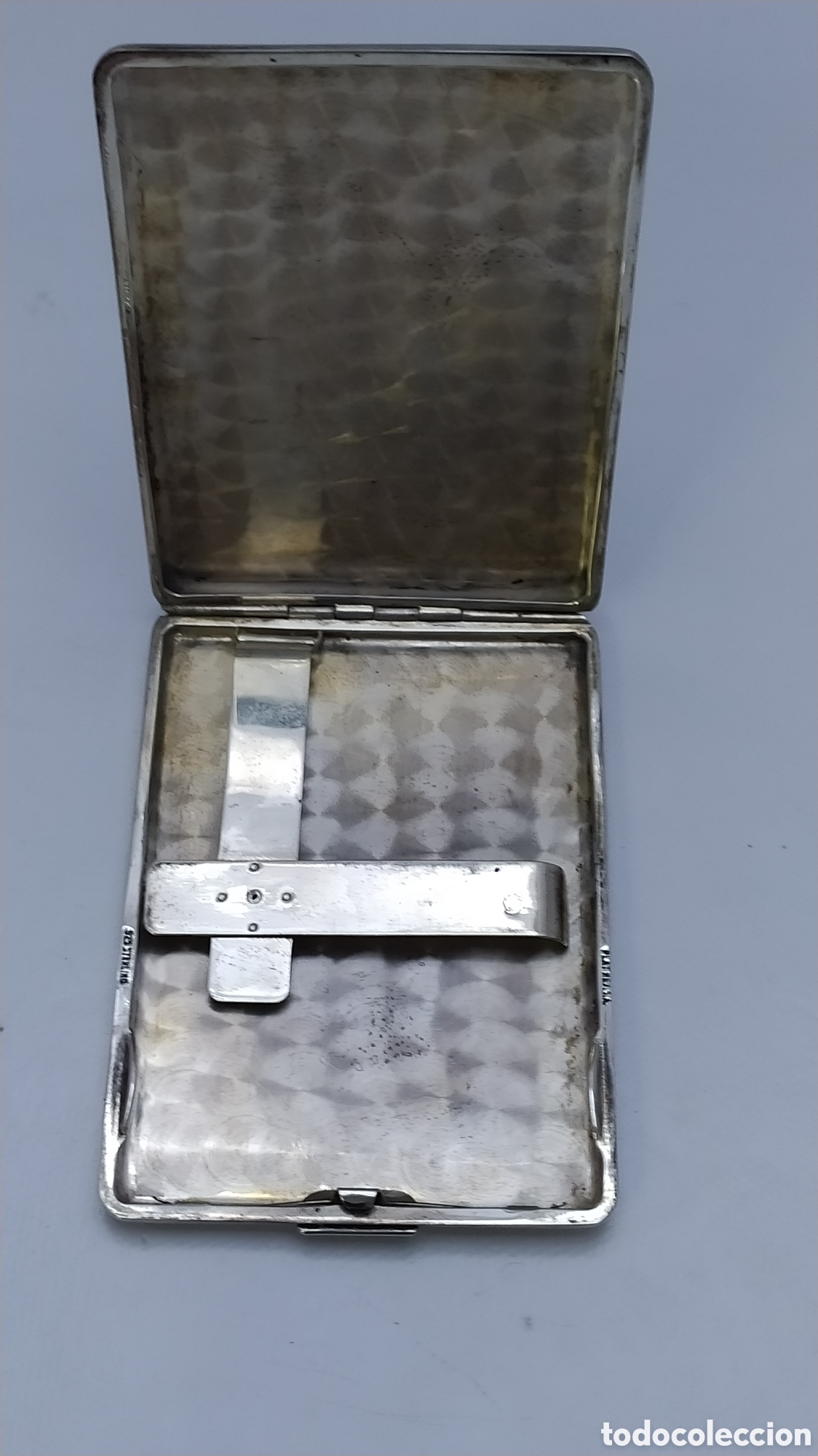 Antig&uuml;edades: Pitillera mexicana plata - Foto 12